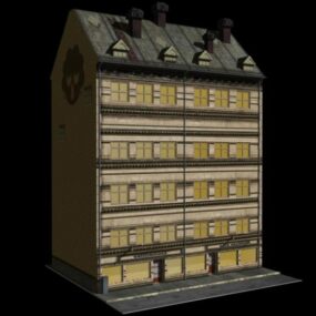 Modelo 3D do edifício Victoria vintage
