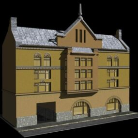 Model 3D domu miejskiego budynku Victoria