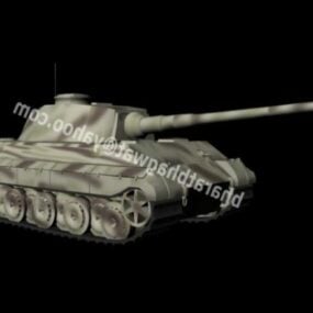 Modelo 2d do tanque alemão da segunda guerra mundial King Tiger