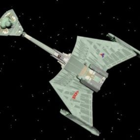 3д модель фильма Клингонский космический корабль