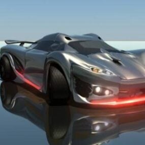 Koenigsegg Ccxr Sports Car 3D-malli
