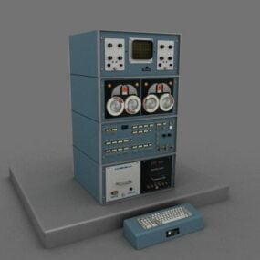 Gadget de computadora de servidor vintage modelo 3d