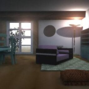 Old Living Room 3d model