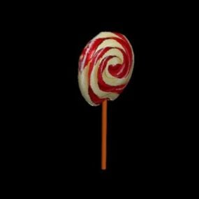 Model 3d Makanan Lollipop Candy