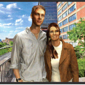 Beauty Couple Character Lovers 3d model