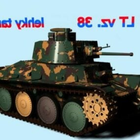 Czech Military Tank Ltvz38 3d model