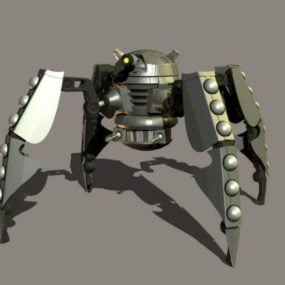 Spider Dalek Scifi Robot 3D-malli