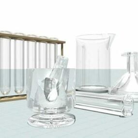 Laboratoriumaccessoires Glas 3D-model