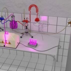 研究室 Objects コレクション 3D モデル