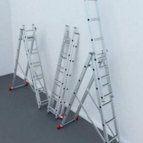 Wyposażenie schodów drabinowych Model 3D