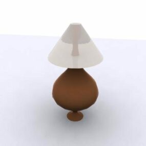 Starožitná hrncová stolní lampa 3D model