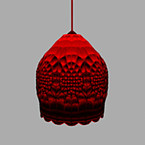Textilschirmlampe 3D-Modell