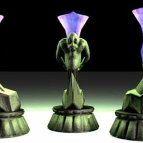 Lamp Trophy Base 3D-malli