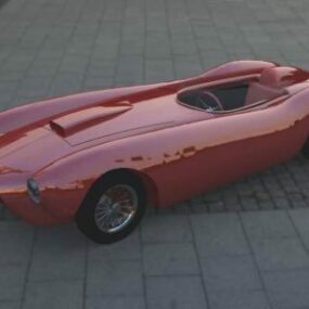 Luxury Sports Coupe Car Lancia 3D-malli