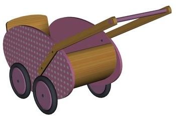 Small Wooden Vehicle Kid Toy