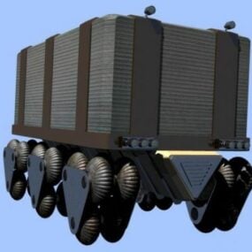 Futuristic Cargo Truck Trailer 3d model