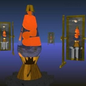 Lava Lamp With Mirror 3d model