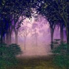 Lavender Forest Landscape