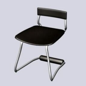 3д модель кожаного кресла в консольном стиле