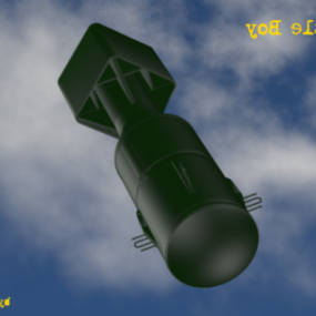 Model 3D bomby atomowej Little Boy