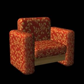 Vintage Texture Livingroom Armchair 3d model