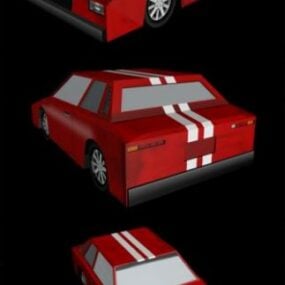 Lowpoly 3D model sportovního vozu