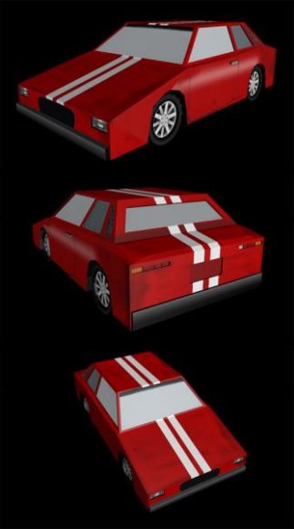 Lowpoly Sports Car Vehicle