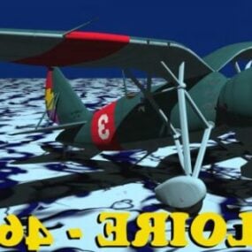 Modello 3d dell'aereo da caccia Vantage
