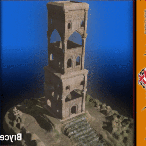 Lost Tower Ancient Building 3d model