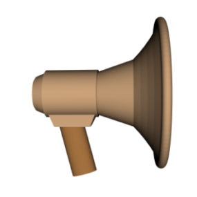 Loud-Hailer-Lautsprecherausrüstung 3D-Modell