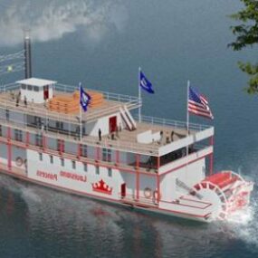 Ferry Transport Louisiana 3d model