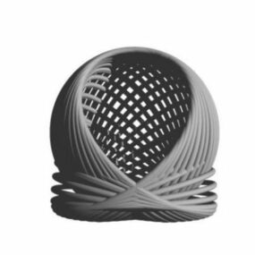 Wire Egg Shape 3d model