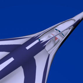 Super Sonic militaire vliegtuigen 3D-model