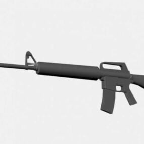 Assault Rifle M16a2 Gun 3d-modell