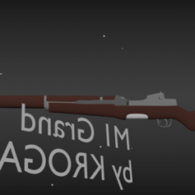步枪枪M1加兰德3d模型