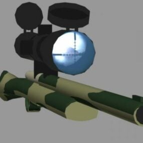 Fusil de sniper Gun M24 modèle 3D