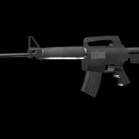 Pistola per fucile militare M4a1 modello 3d
