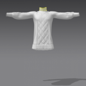 Turtleneck Shirt Clothing 3d model