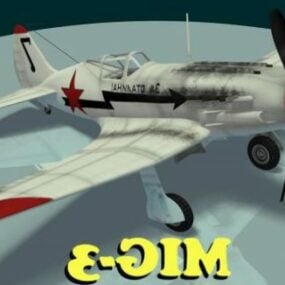 Τρισδιάστατο μοντέλο Mig Fighter Aircraft