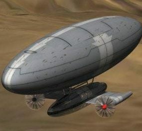 Model 3d Pesawat Zeppelin