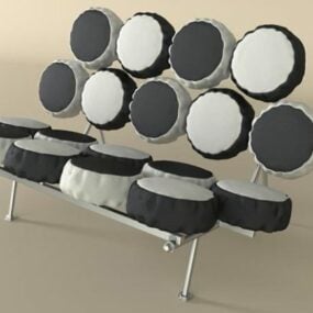Marshmallow Sofa Modernismus Möbel 3D-Modell