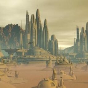 火星の都市3Dモデル