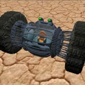 Hover-Wheel-Fahrzeug 3D-Modell