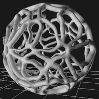 Modelo 3d de estrutura de esfera