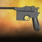 Hand Gun Weapon Mauser C96