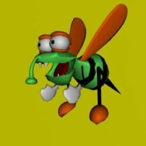 Cartoon Mosquito Animal 3d model