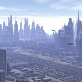 Modelo 3D da cidade de Metrópolis