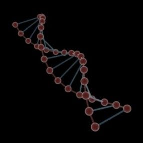 3D модель Научная Микроклеточная ДНК+анимация