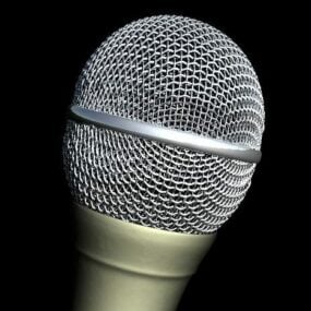 Realistisches Mikrofon-3D-Modell