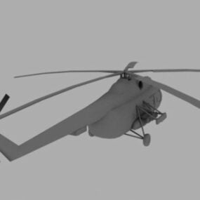8D model sovětského vrtulníku Mi3